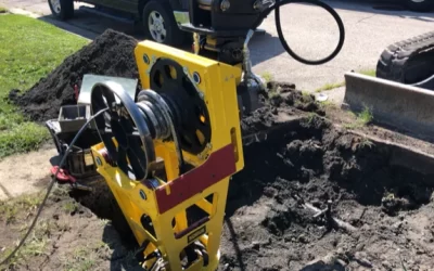 Replacing Galvanized Gas Services in Glenwood, IL with Nicor Gas (Southern Co) and Kobus Pipe Puller 400